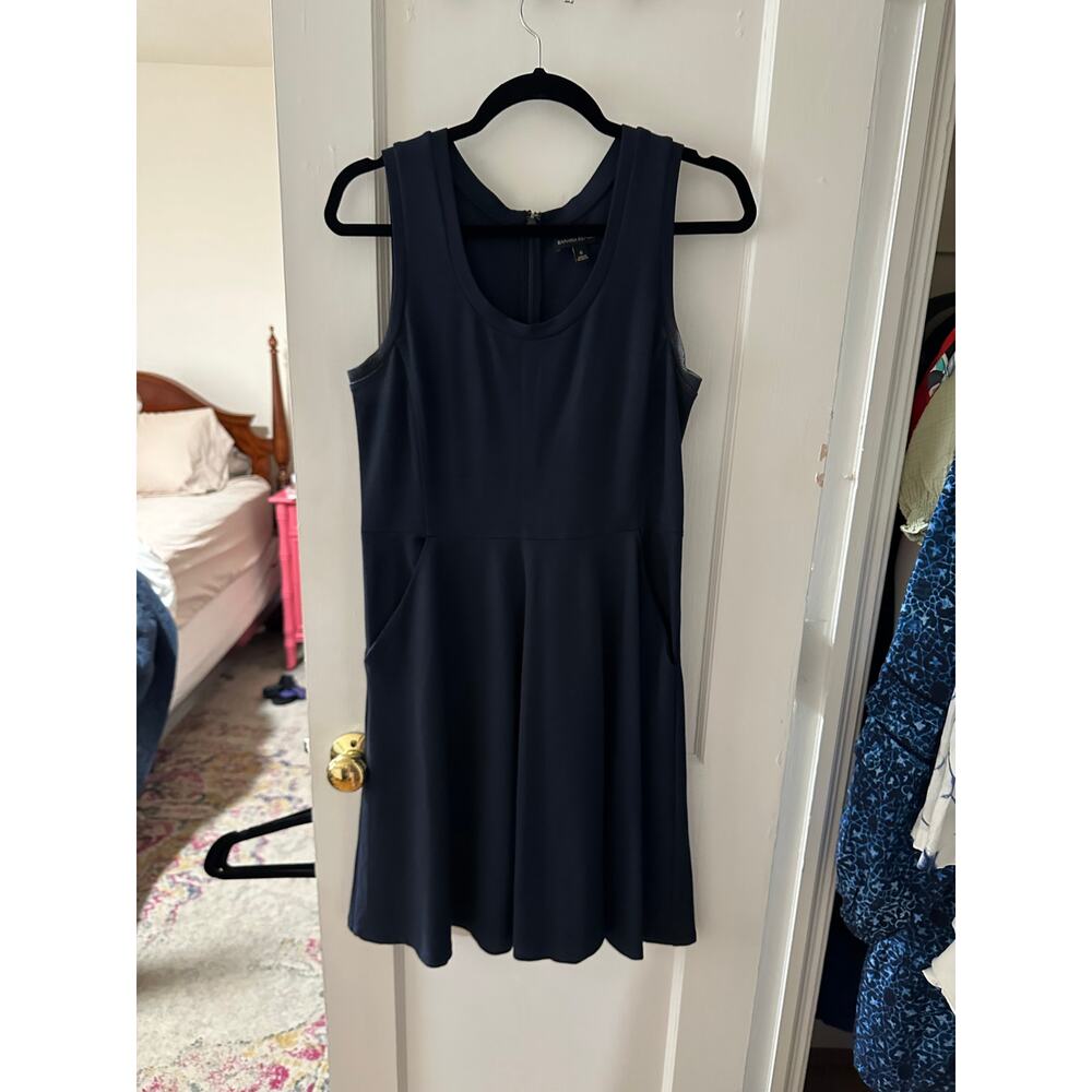 Banana Republic Ponte Fit-and-Flare Dress Size 6